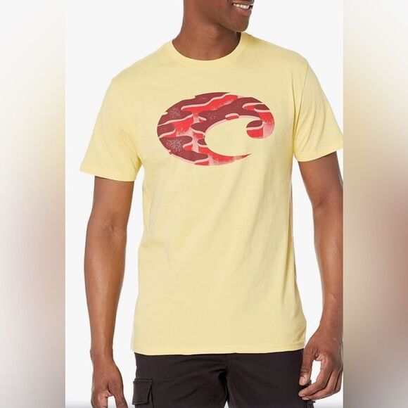 Costa Del Mar Men's 3D Topo Logo T-Shirt - Picture 1 of 2